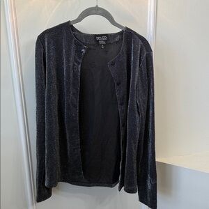 New York & Company Glittery Black Cardigan